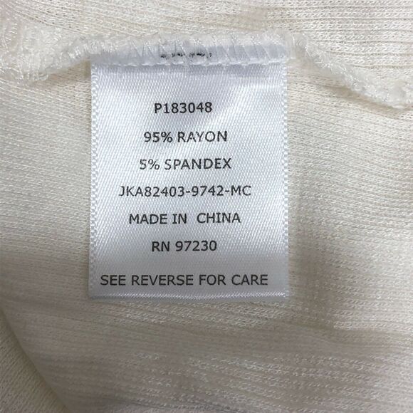 Almost Famous Juniors Top Size Small Short Sleeve Color Blocked Lettuce Cream - Picture 5 of 6